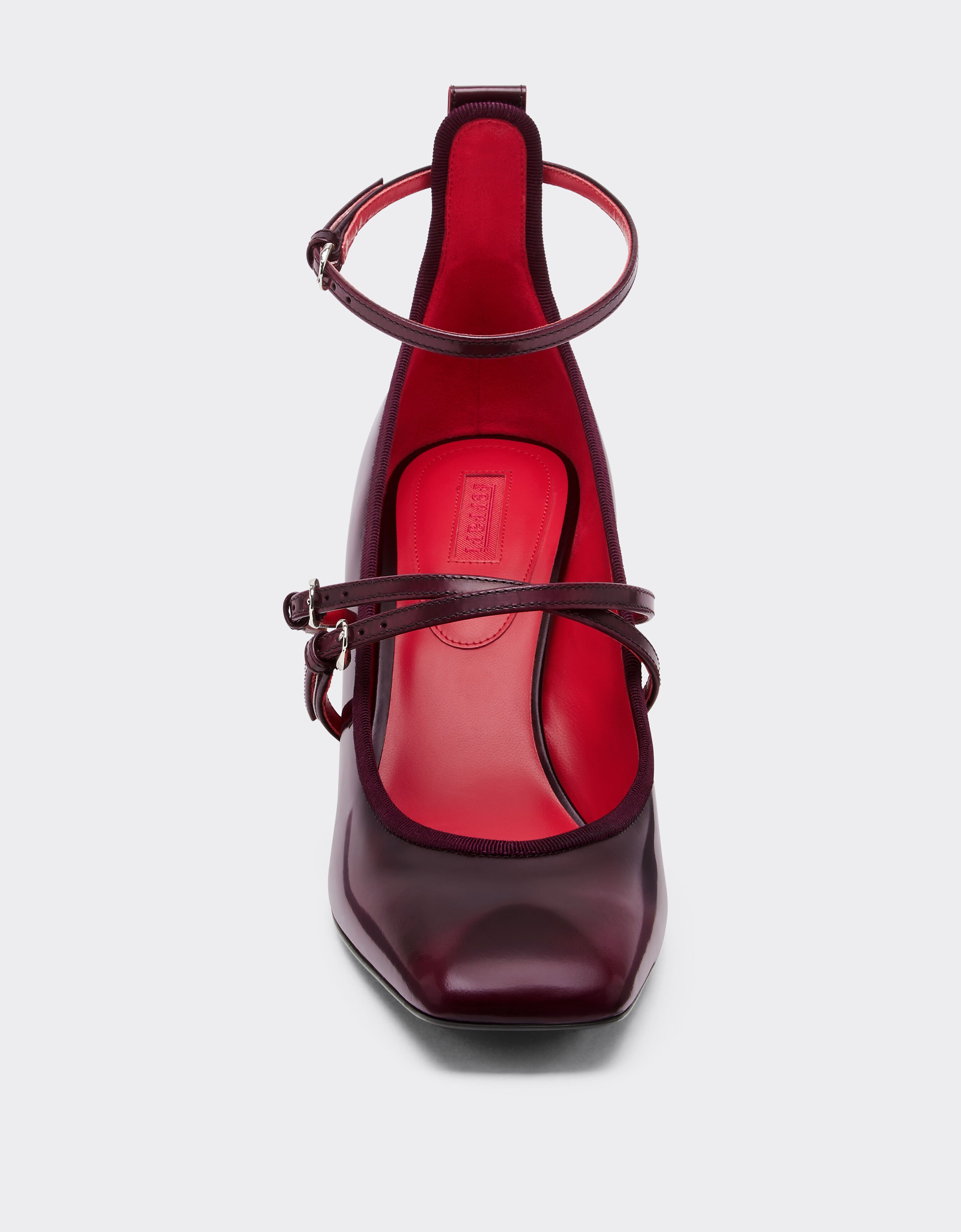 Ferrari Leather Mary Jane pumps Cherry 22732f