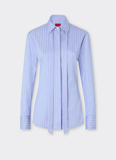 Ferrari Ferrari Monogram pattern shirt Oxford Blue 50986f