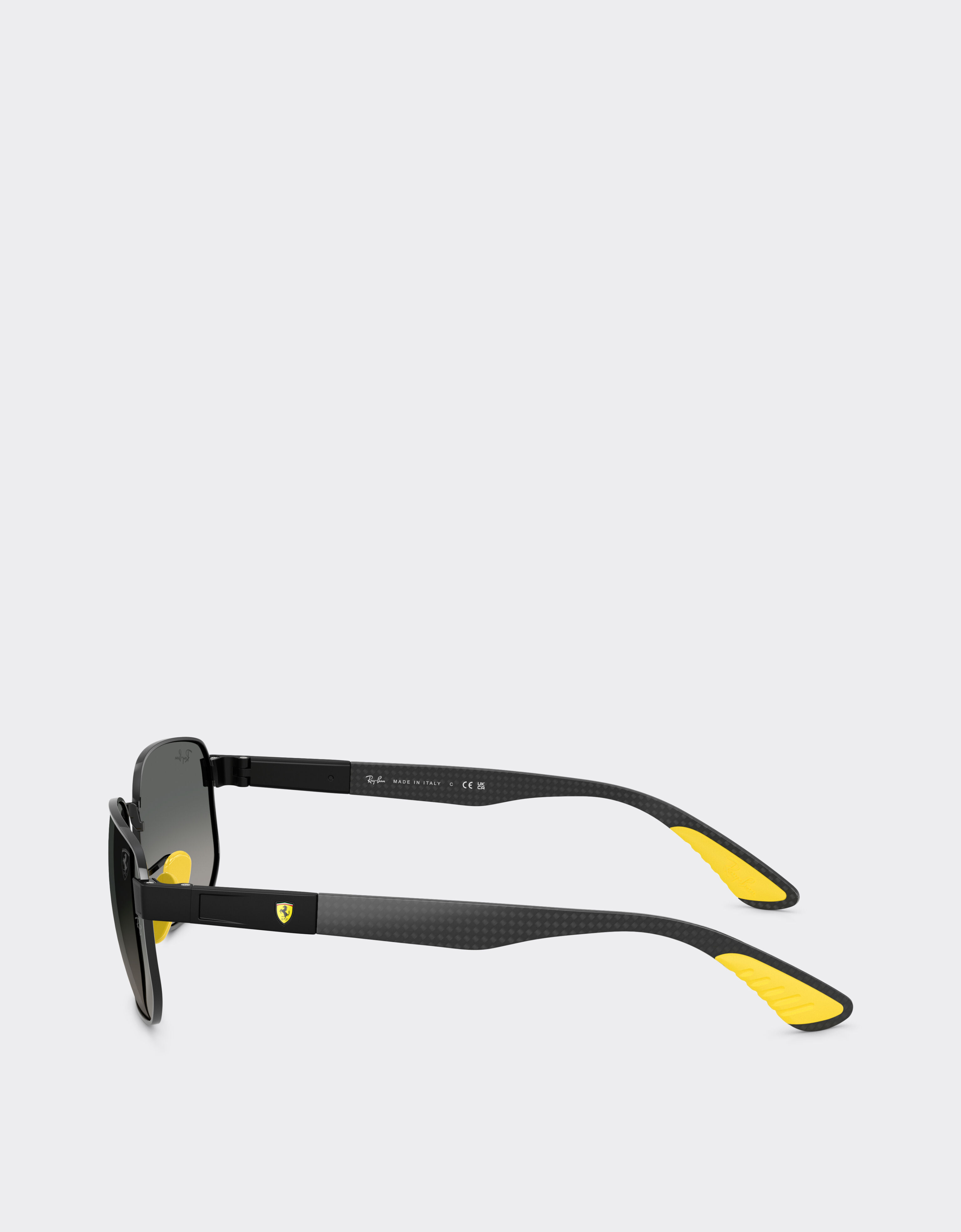 Ferrari Ray-Ban para Scuderia Ferrari RB8329M en metal negro con lentes grises degradadas Nero LA0JVf