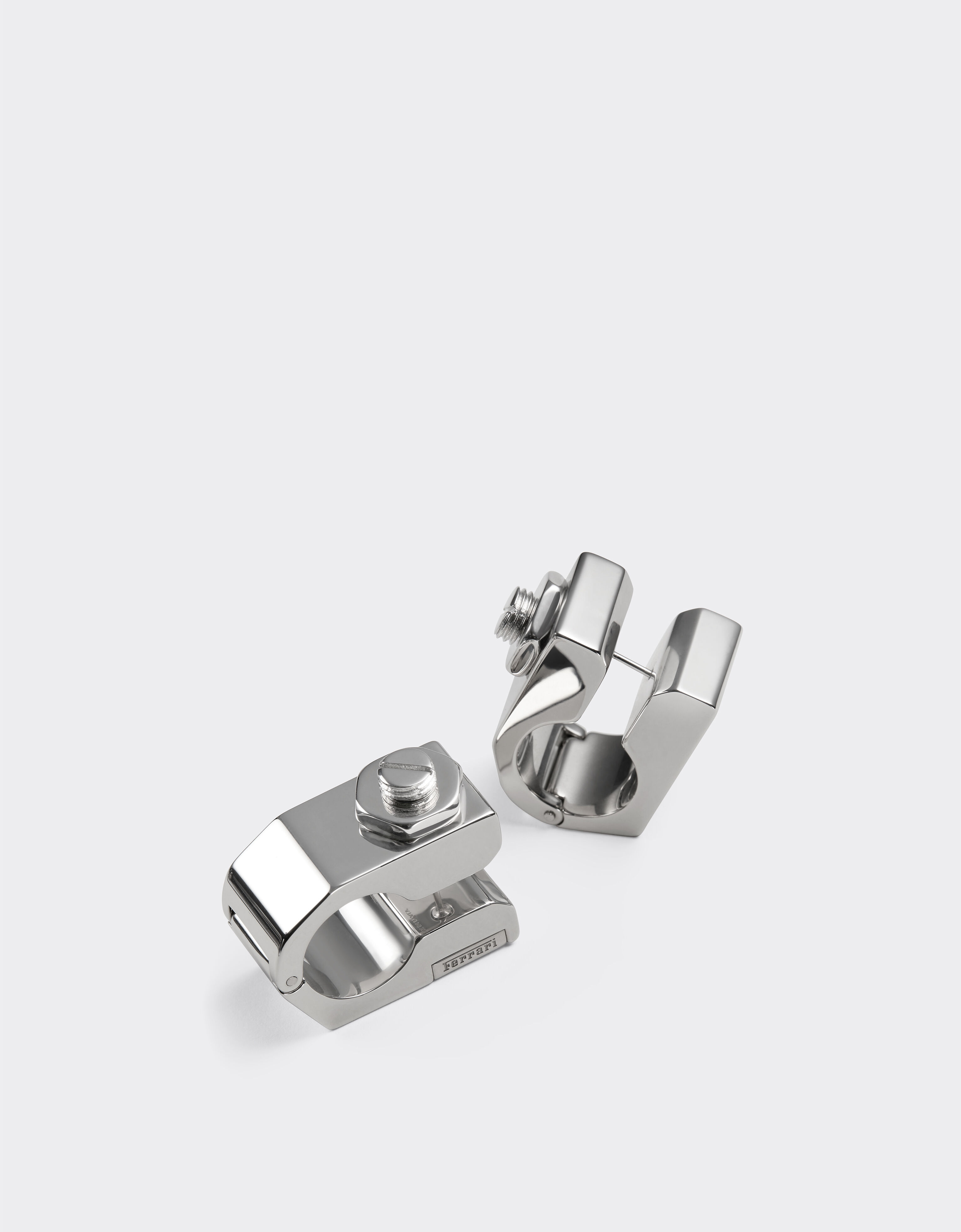 Ferrari Earrings with polished chrome finish Polished Chrome 50178f