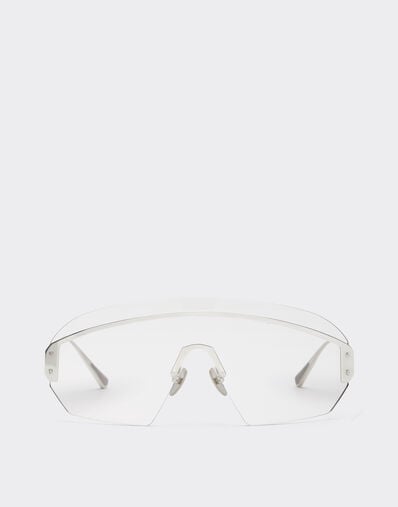Ferrari Ferrari sunglasses in silver-coloredmetal  with transparent mask Silver LA0LJf