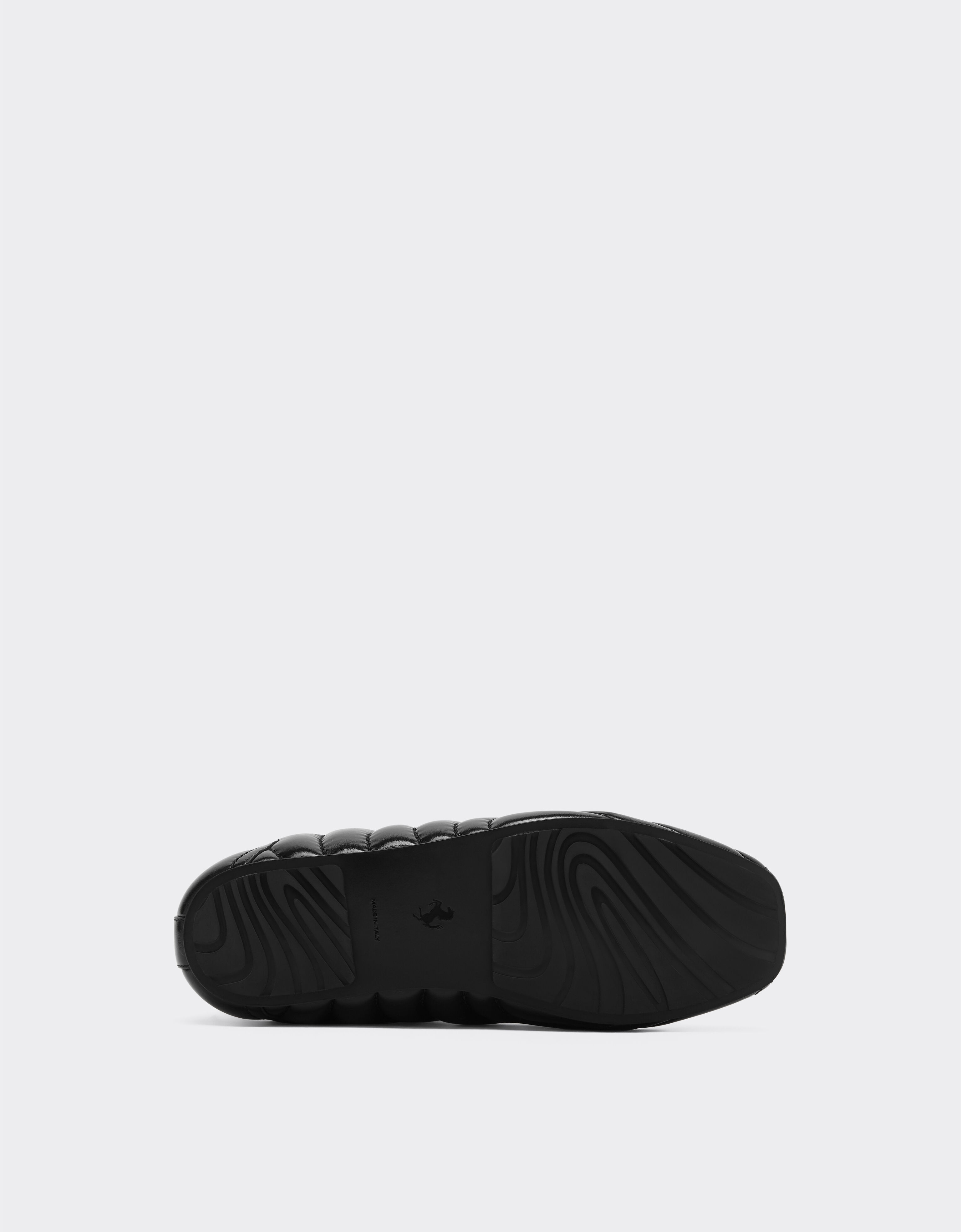 Ferrari Baskets en cuir à effet mouillé Noir 49403f