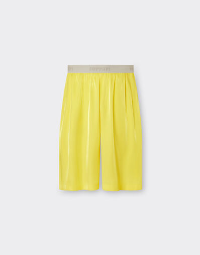 Ferrari Short trousers in shiny viscose Light Denim 21828f