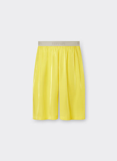 Ferrari Short trousers in shiny viscose Giallo Modena 21875f