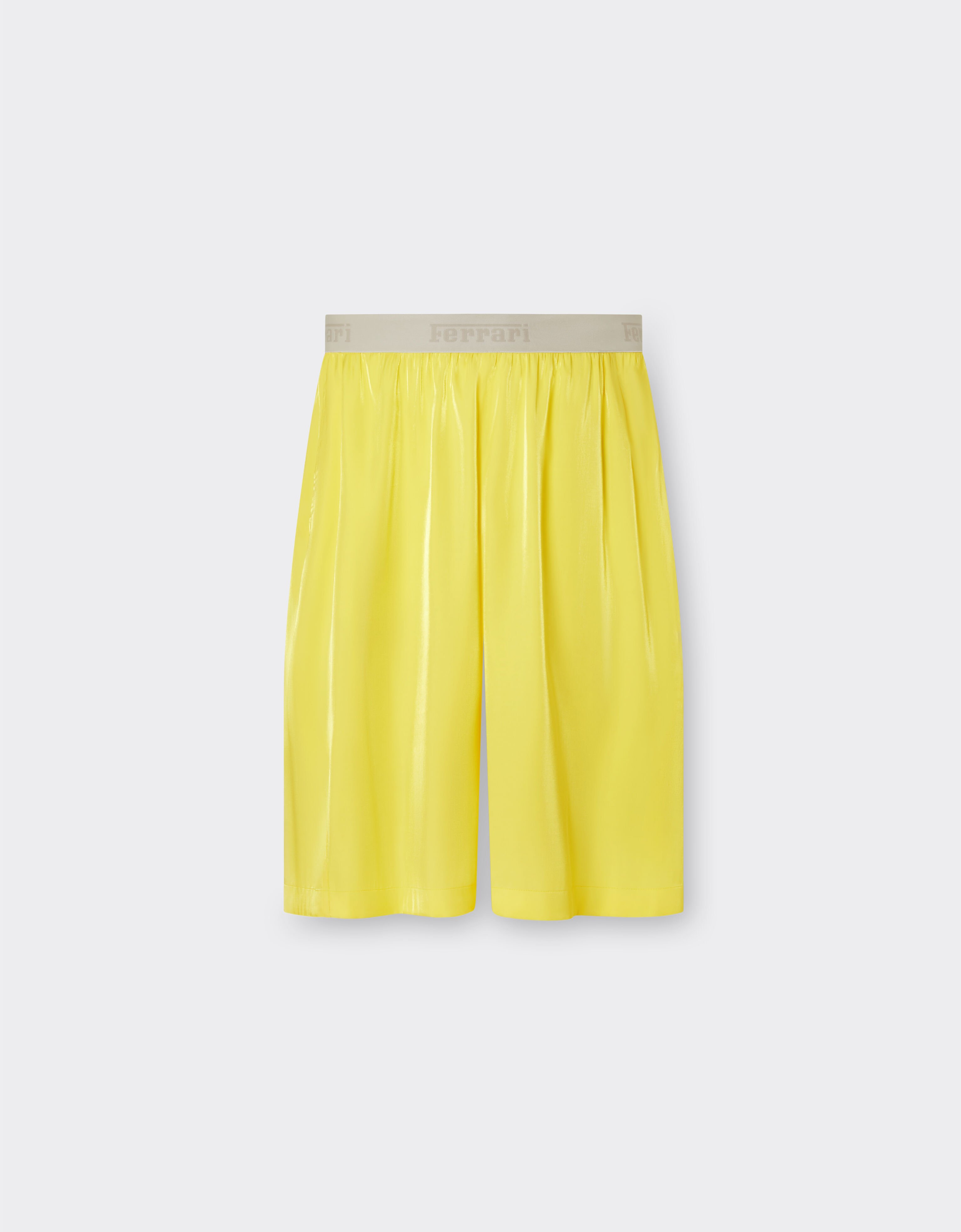 Ferrari Short trousers in shiny viscose Giallo Modena 21875f