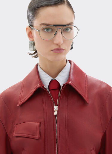 Ferrari Deer-effect nappa leather blouson Maison Red 49911f