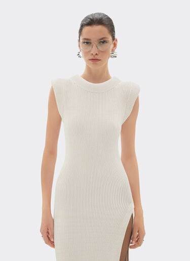 Sleeveless knit dress Ferrari Sleeveless knit dress Chalk 22525f