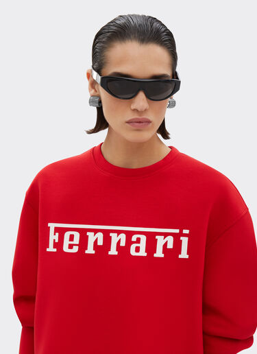 Ferrari Scuba-Sweatshirt mit Ferrari-Logo Rosso Corsa 20520f