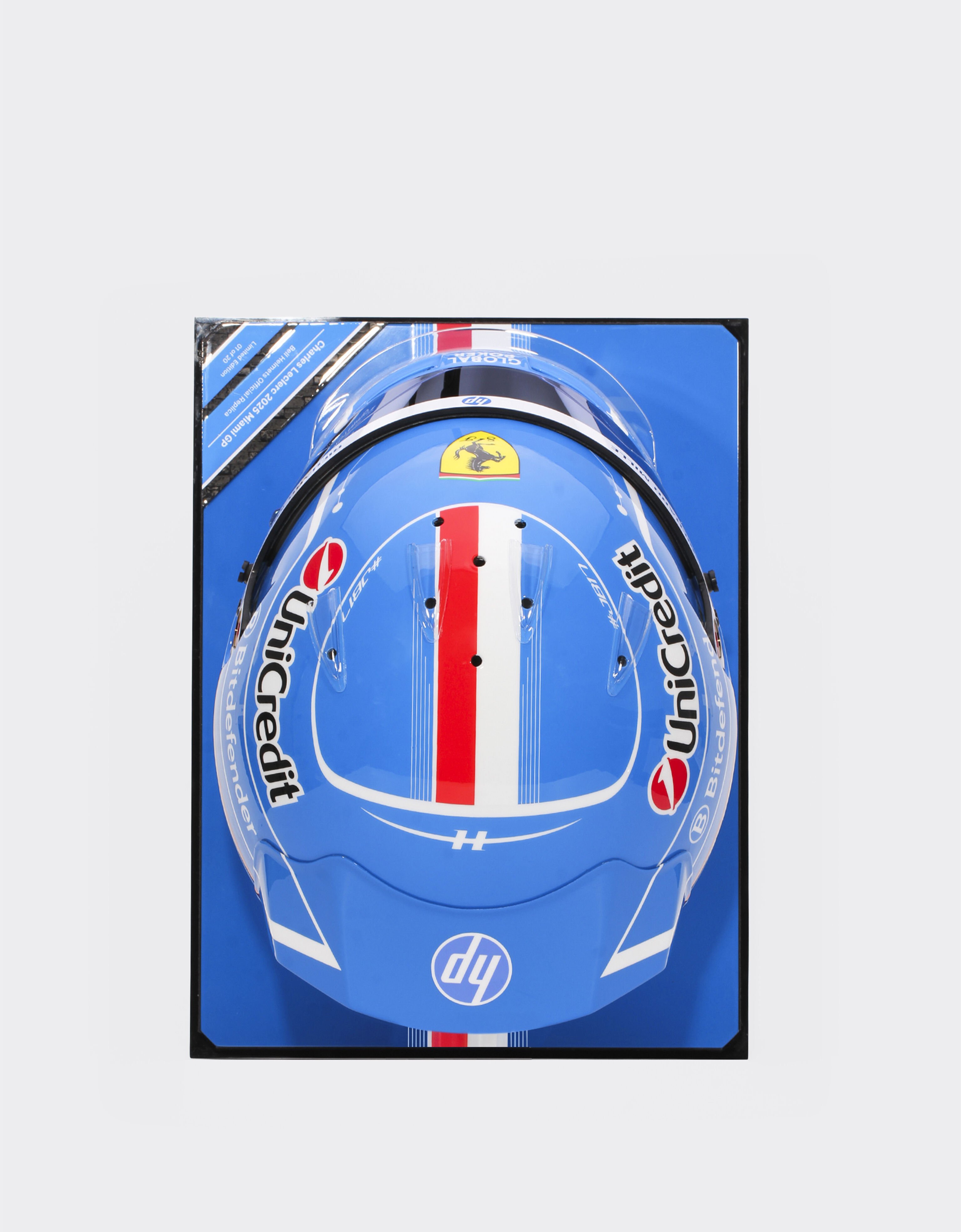 Ferrari Charles Leclerc Miami 2025 Special Edition helmet in 1:1 scale MULTICOLOUR LA076f