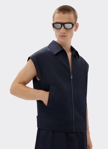 Ferrari Vest in Q-CYCLE® twill Navy 21861f