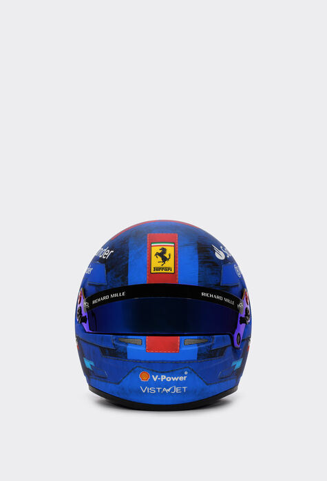Ferrari Carlos Sainz Miami 2024 Special Edition mini helmet in 1:2 scale Optical White F1214f