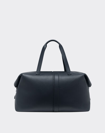Ferrari Duffle bag in tumbled leather Navy 22075f