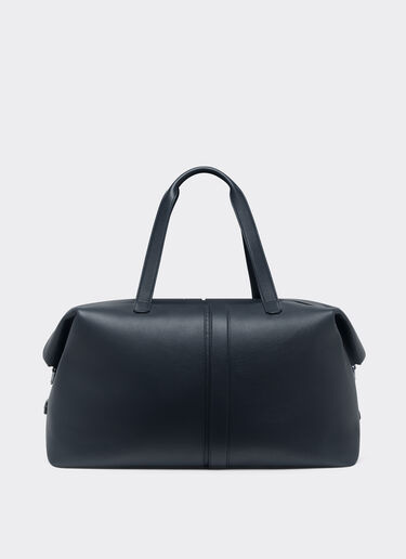 Ferrari Bolsa de viaje de piel granulada Navy 22075f