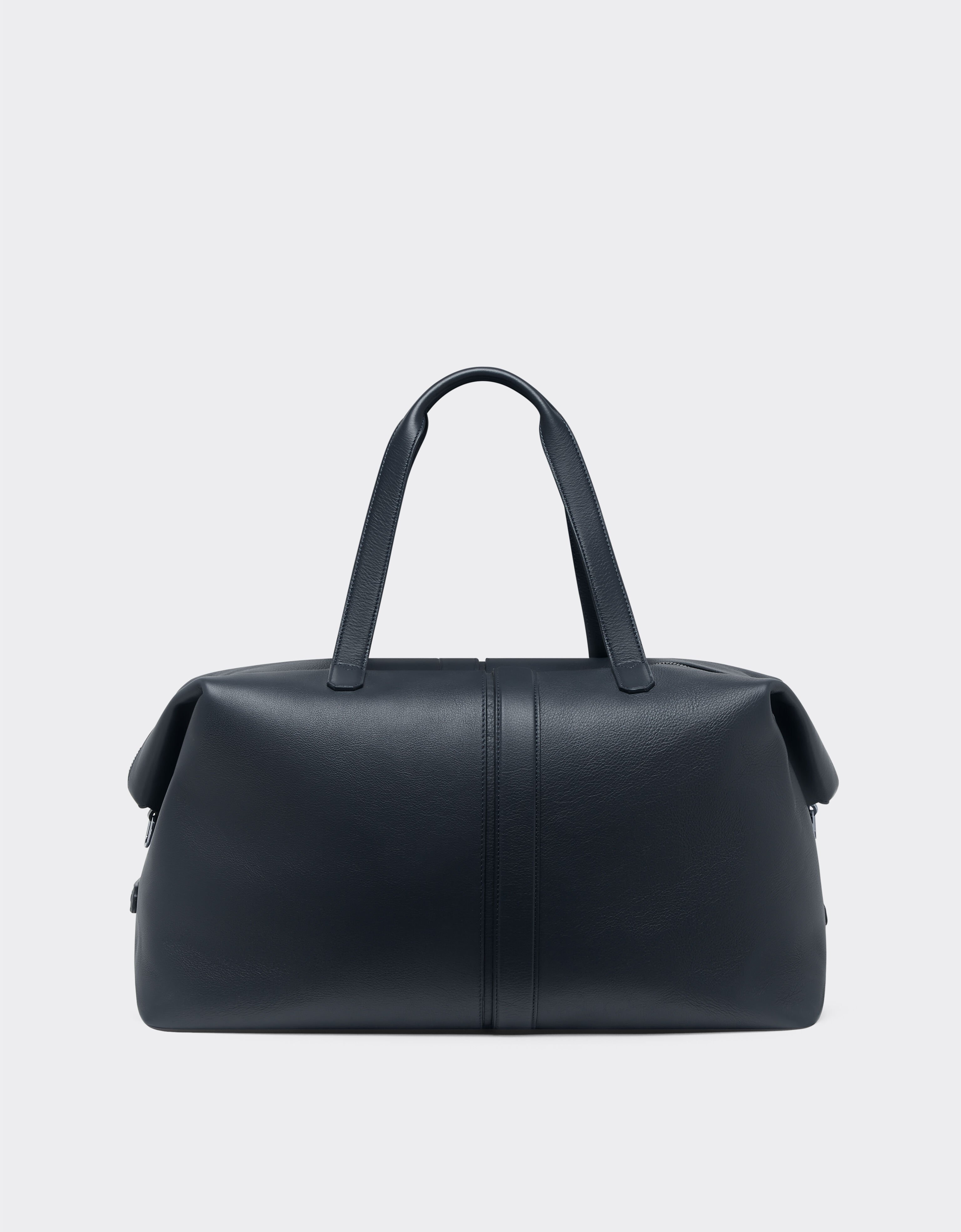 Ferrari Bolsa de viaje de piel granulada Navy 22075f