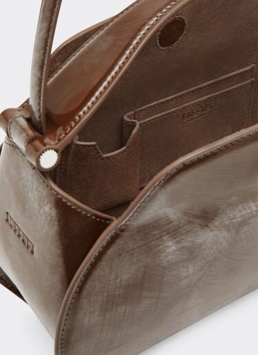 La Ferrari Dino top handle bag in abraded leather Ferrari La Ferrari Dino top handle bag in abraded leather Silver 49766f