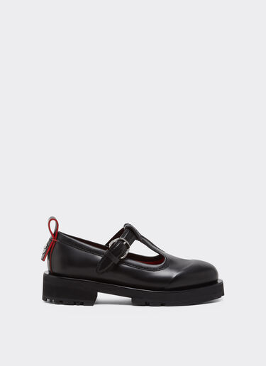 Ferrari Mary Jane en cuir Noir 22742f