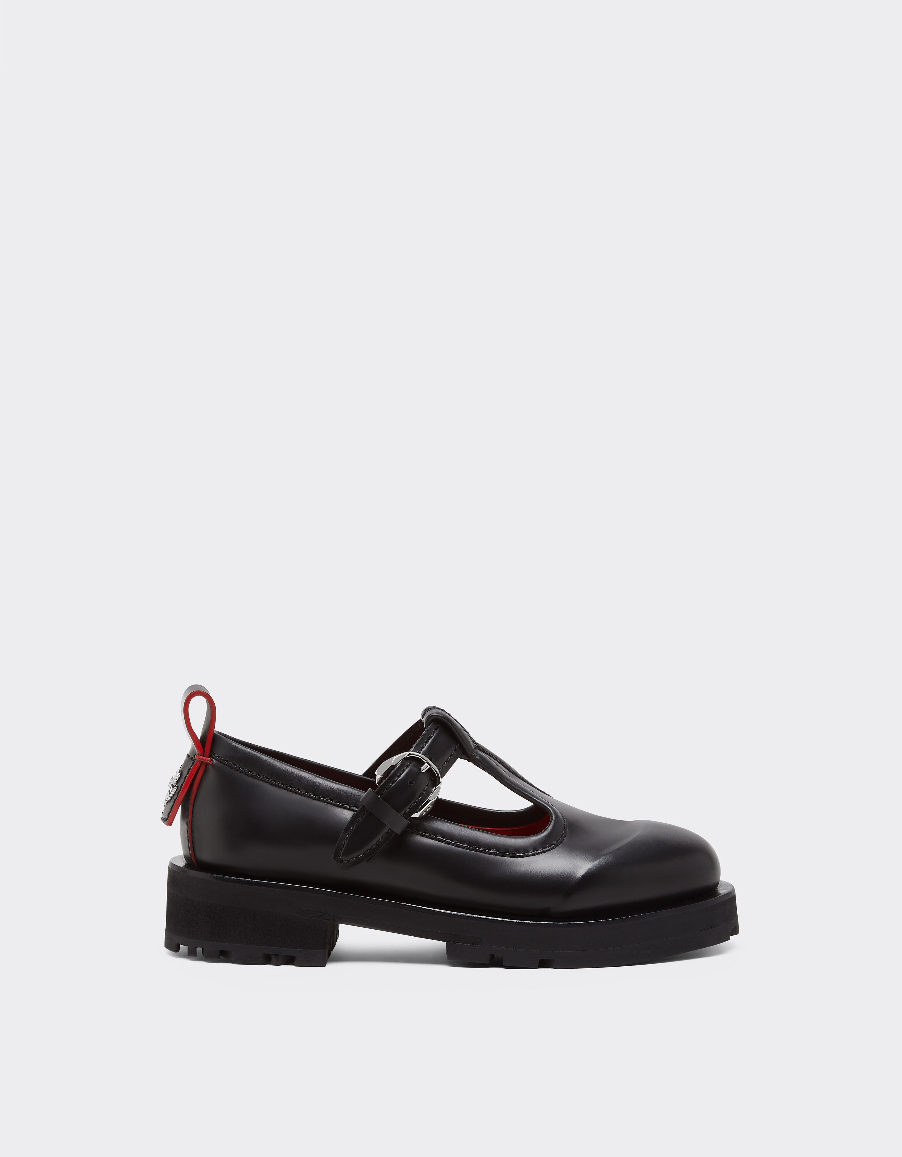 Ferrari Mary Jane en cuir Noir 22742f