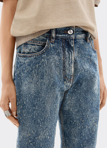 Pantalon en denim aiguilleté et lavé Ferrari Pantalon en denim aiguilleté et lavé Denim 22507f
