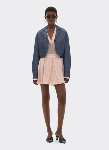 Blazer in denim effect tricotine Ferrari Blazer in denim effect tricotine Dark Denim 22785f