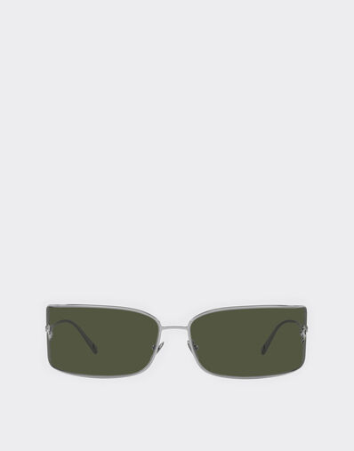 Ferrari Ferrari shield sunglasses with green lenses Dark Grey F0641f