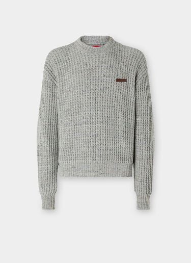 Ferrari Denim-effect crew-neck jumper Beige CKMCN0013KCO0008f