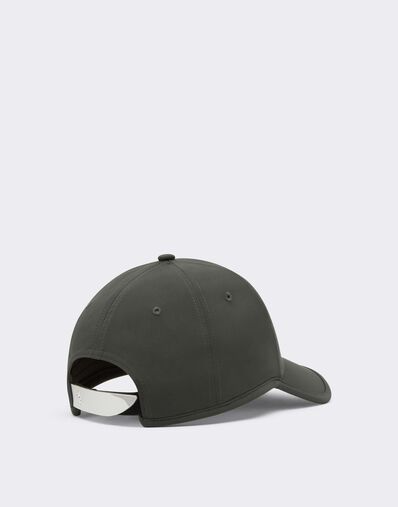 Ferrari Baseball Cap with Metal Prancing Horse Grigio Titano CANCP0006WPL0003f