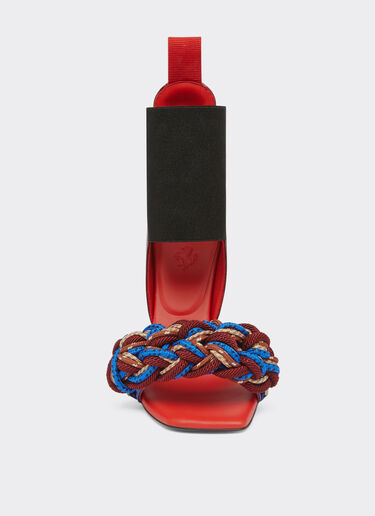 Ferrari Patent leather sandals with scoubidou detail Burgundy 20650f