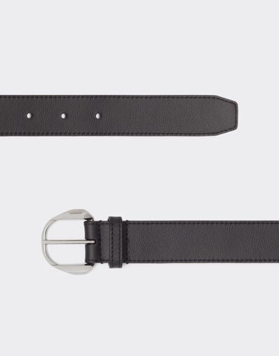 Ferrari Cinturón de piel con Cavallino Rampante Negro 20673f