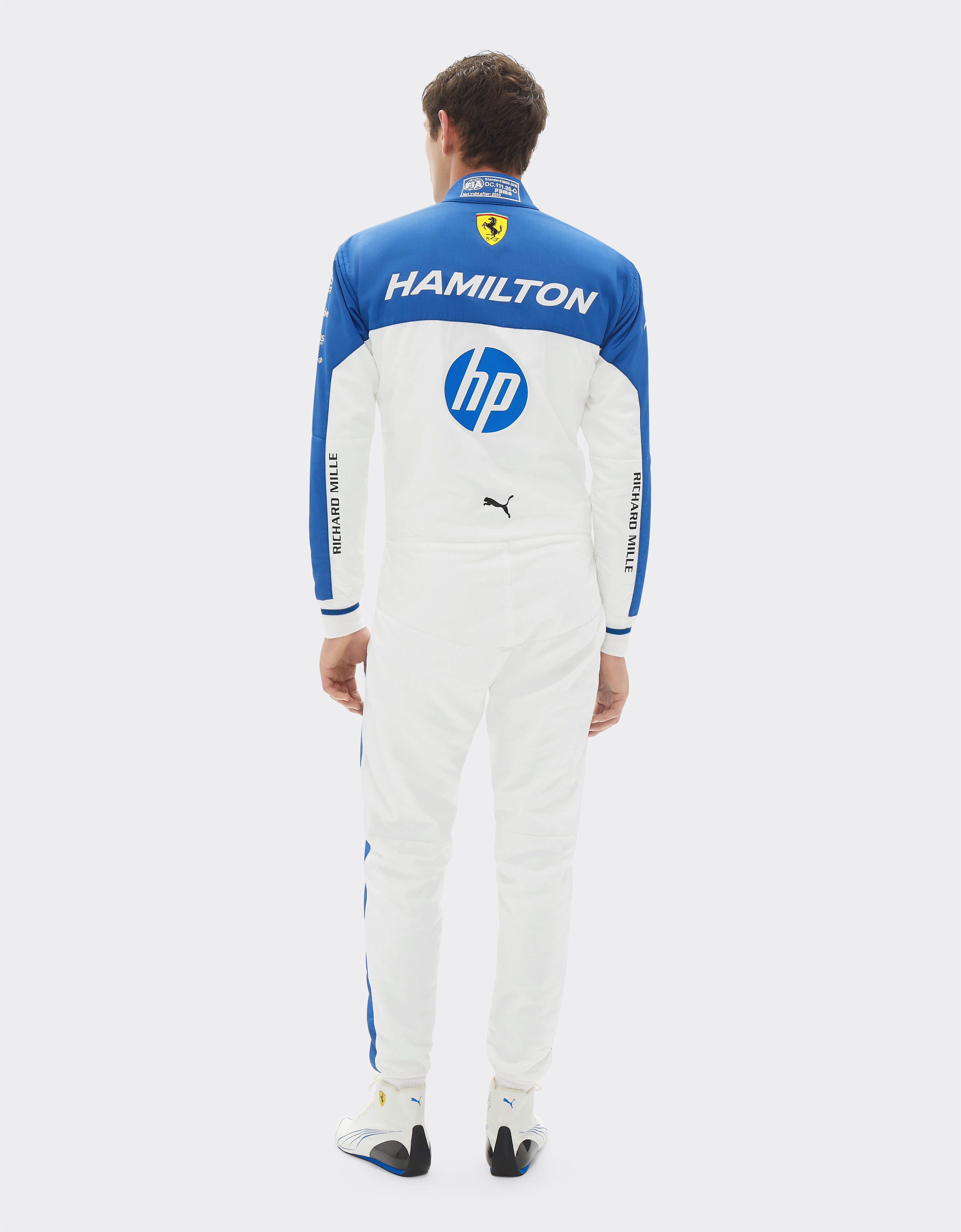 Ferrari Puma for Scuderia Ferrari Lewis Hamilton racing suit Optical White LA09Df