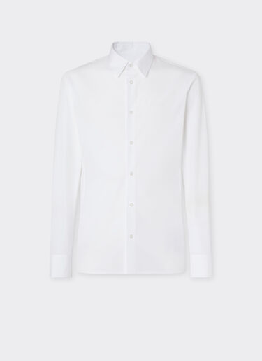 Ferrari Camisa de popelina con logo Ferrari bordado Blanco óptico 22696f