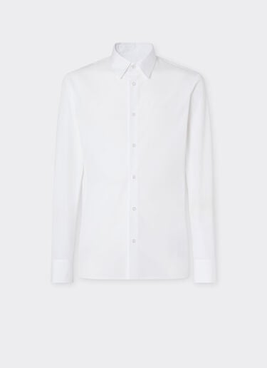 Camisa de popelina con logo Ferrari bordado Ferrari Camisa de popelina con logo Ferrari bordado Blanco óptico 22696f