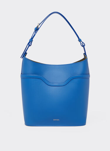 Ferrari Bucket bag in tumbled leather Klein Blue 21986f