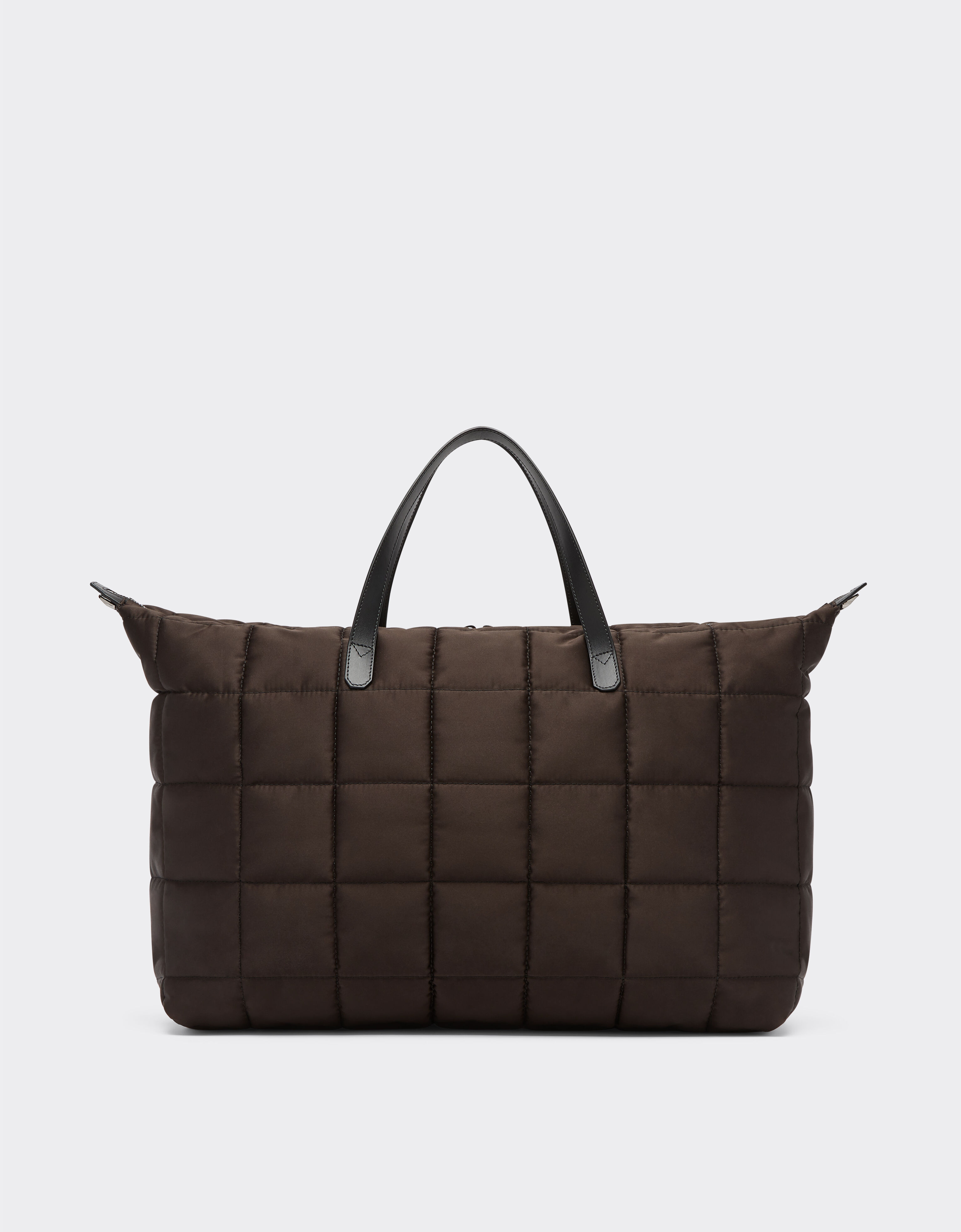 Ferrari Borsa duffle in eco-nylon Dark brown 21405f