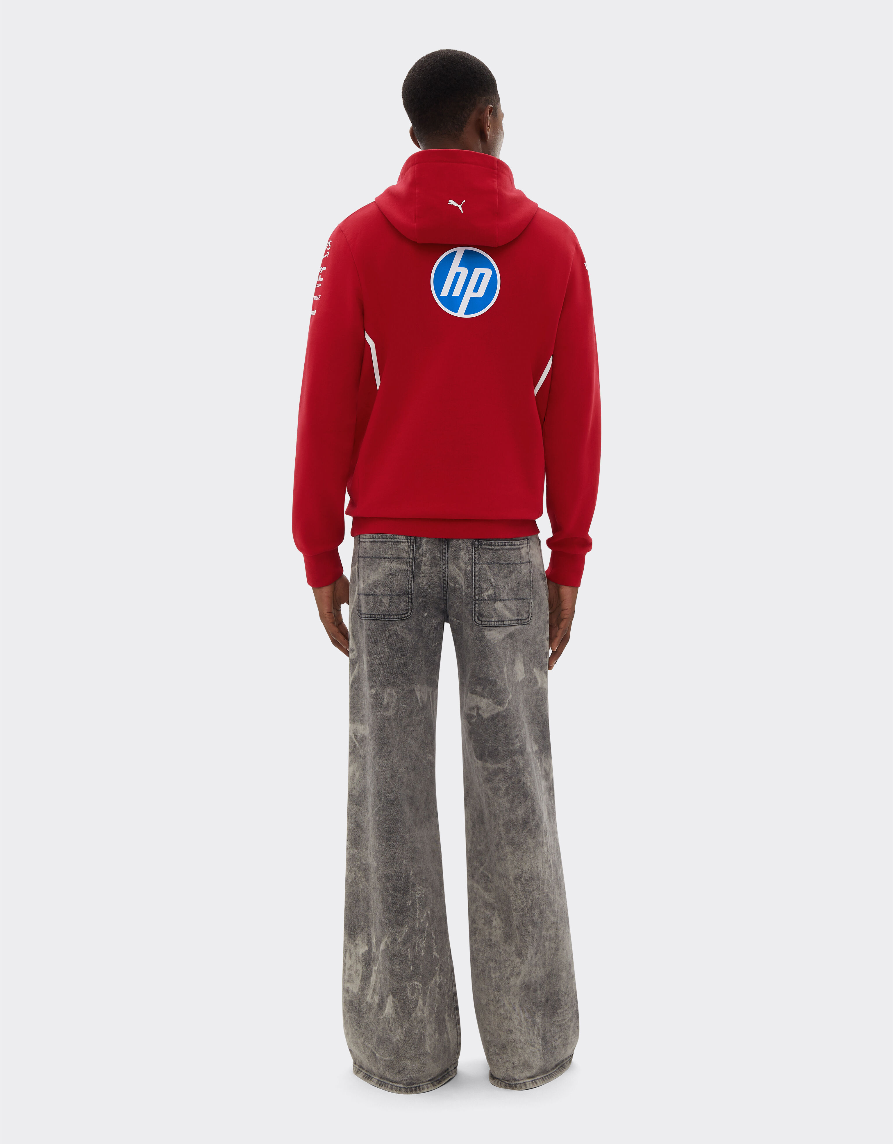 Ferrari Sweat à capuche 2025 des pilotes Puma pour la Scuderia Ferrari HP Rouge de Course LA01Wf