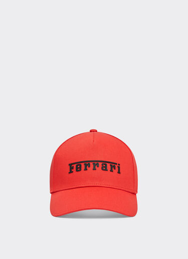 Ferrari Baseball hat with rubberised logo Rosso Corsa 红色 20403f