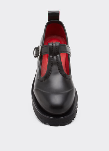 Ferrari Mary Jane en cuir Noir 22742f