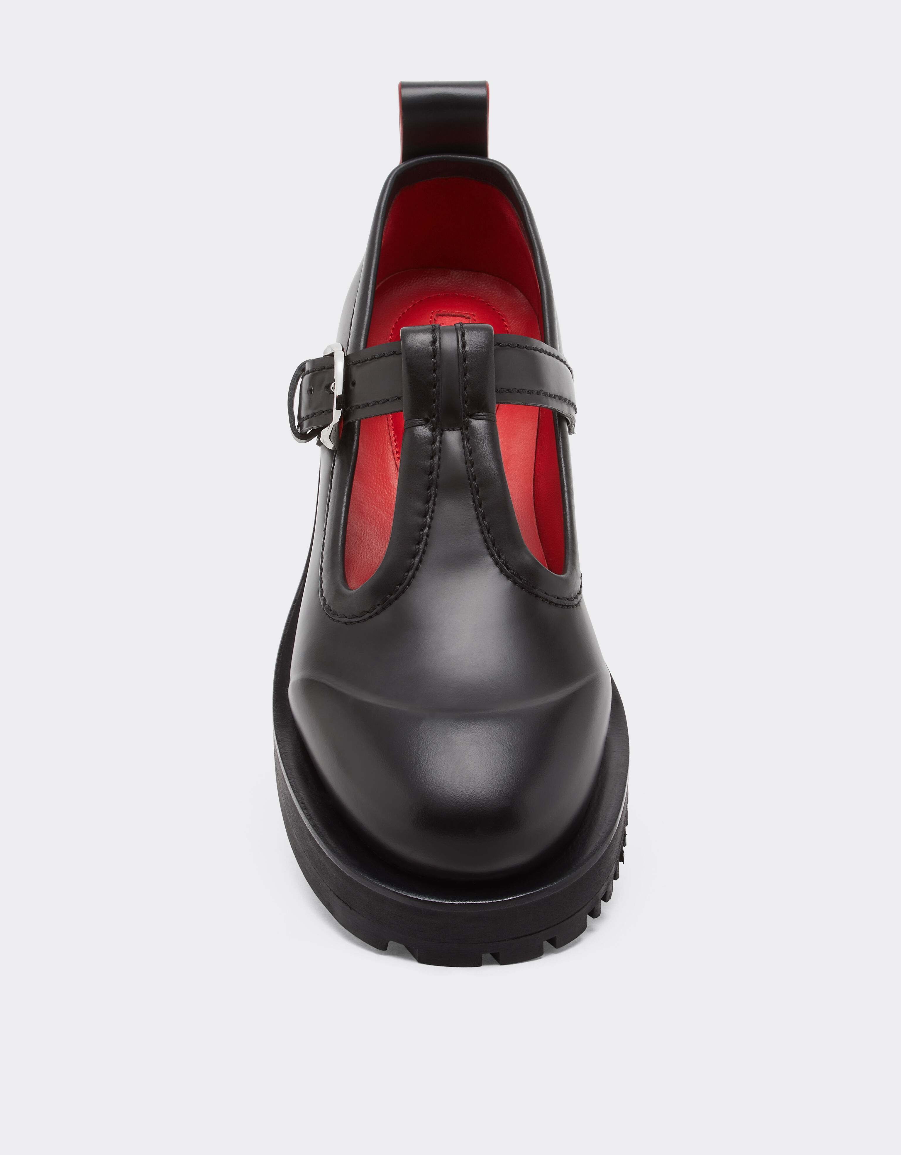 Ferrari Mary Jane en cuir Noir 22742f