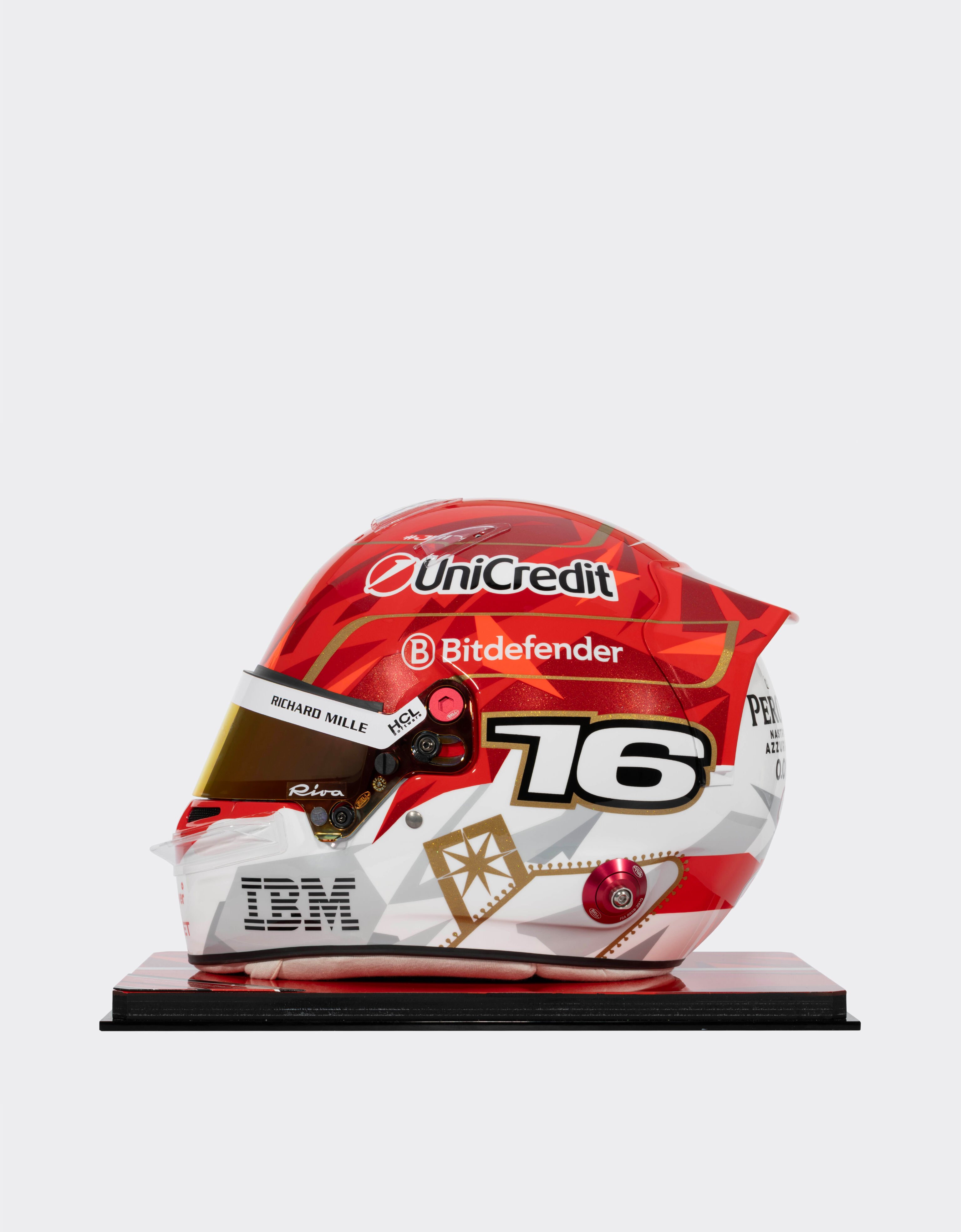 Ferrari Casque Leclerc Las Vegas Special Edition 2025 à l'échelle 1:1 MULTICOLOUR LA070f