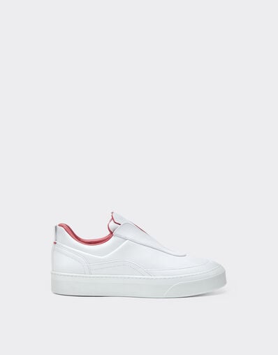 Ferrari Zapatillas de napa con logotipo en relieve Bianco Ottico CSMSN0001XL00004f