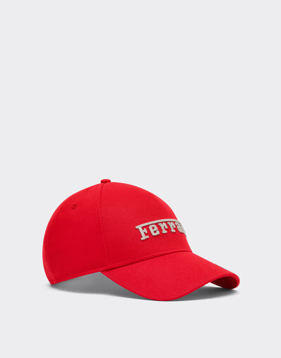 Ferrari Baseball cap with embroidered Ferrari logo Racing red 22825f
