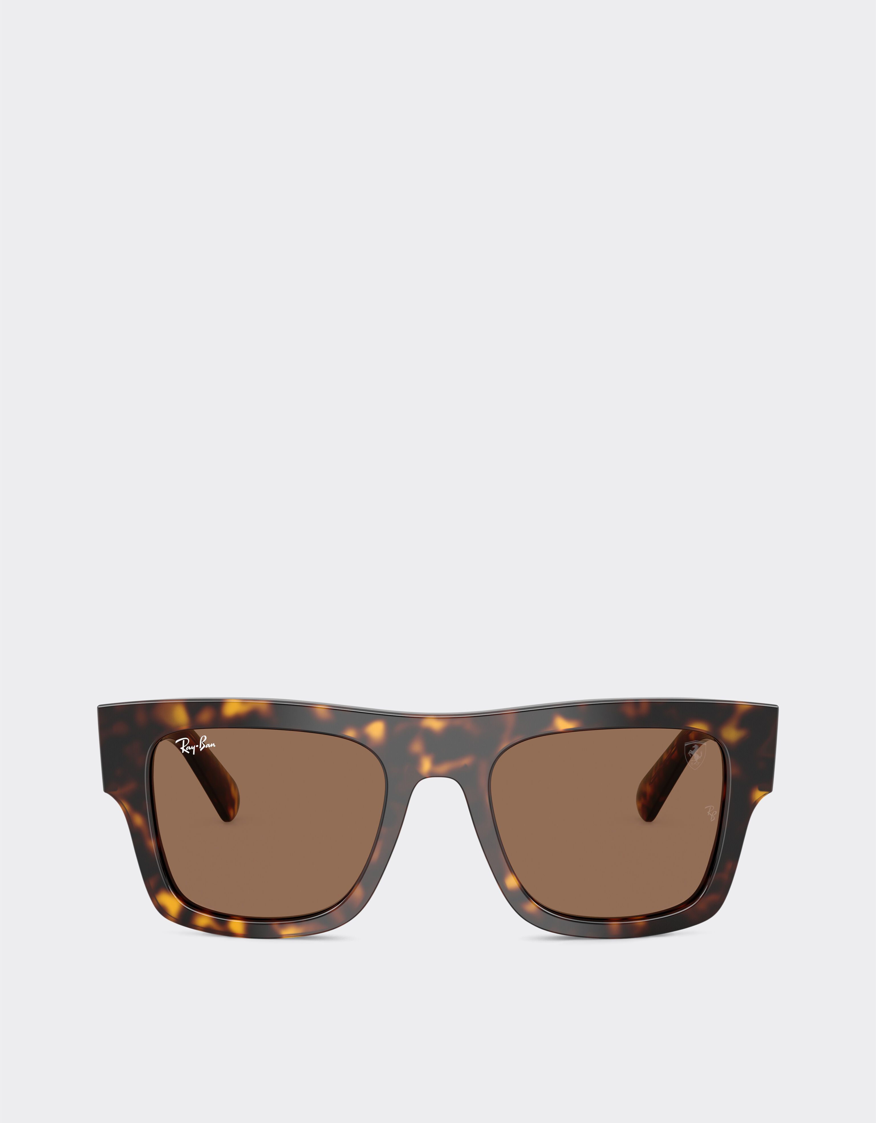Ferrari Ray-Ban for Scuderia Ferrari RB2217M in havana acetate with dark brown lenses Beige LA01Hf