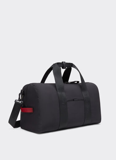 Ferrari 法拉利徽标缎带尼龙行李袋 黑色 20583f