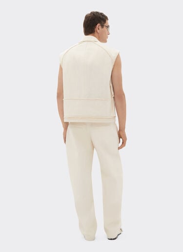 Chaleco de algodón malfilè Ferrari Chaleco de algodón malfilè Avorio 50953f