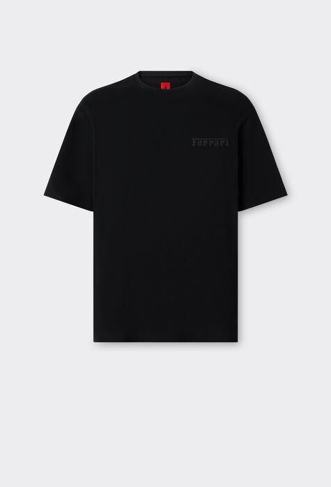 Ferrari Camiseta de algodón con logotipo Ferrari Navy 20757f