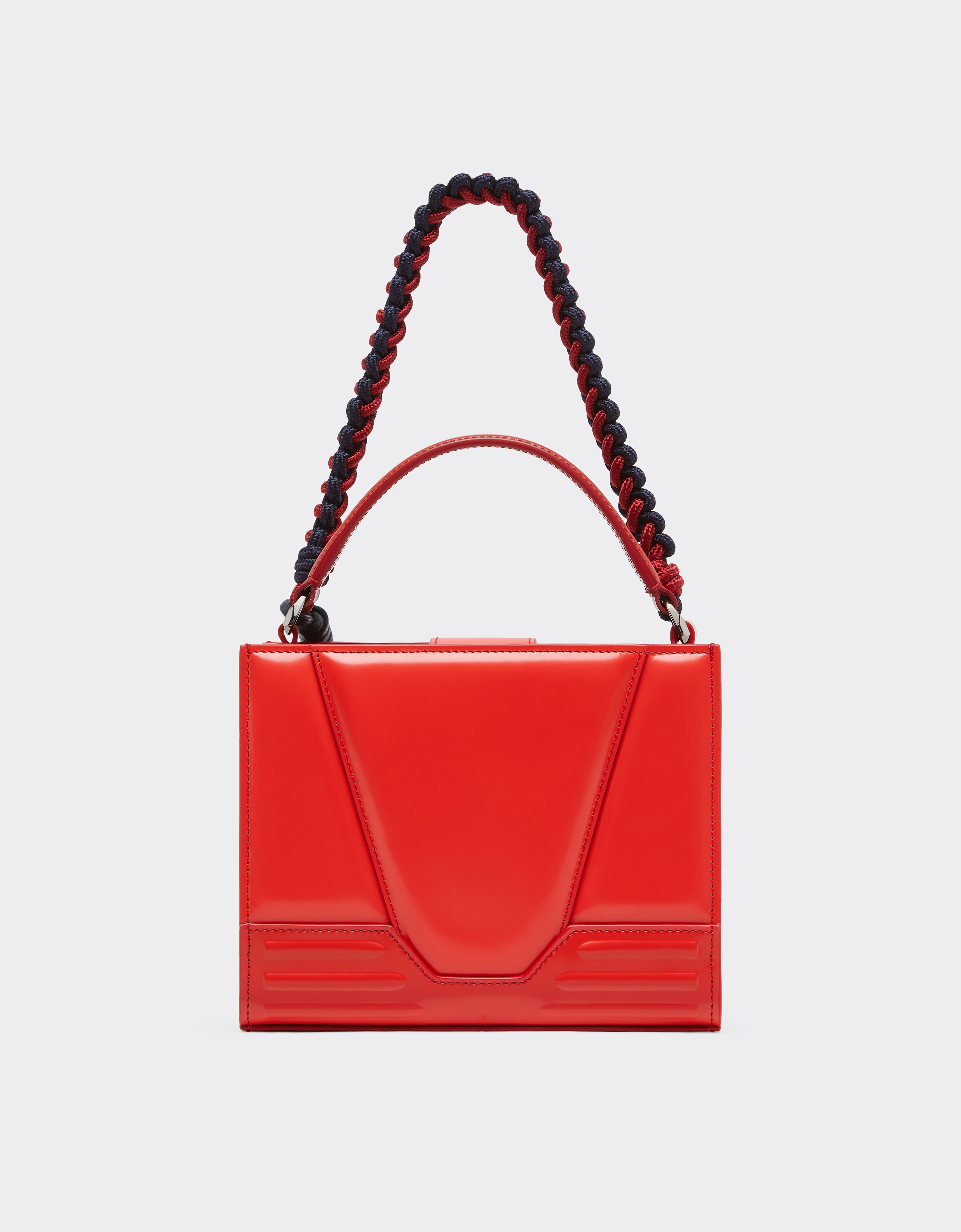 Ferrari Bolso micro tote Ferrari GT de piel Rosso Dino 51200f