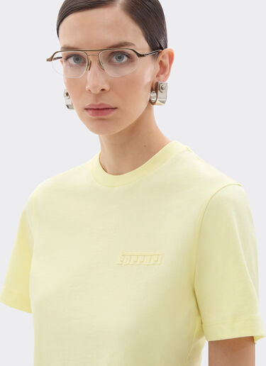 Ferrari Camiseta corta de algodón Giallo Iris 51094f