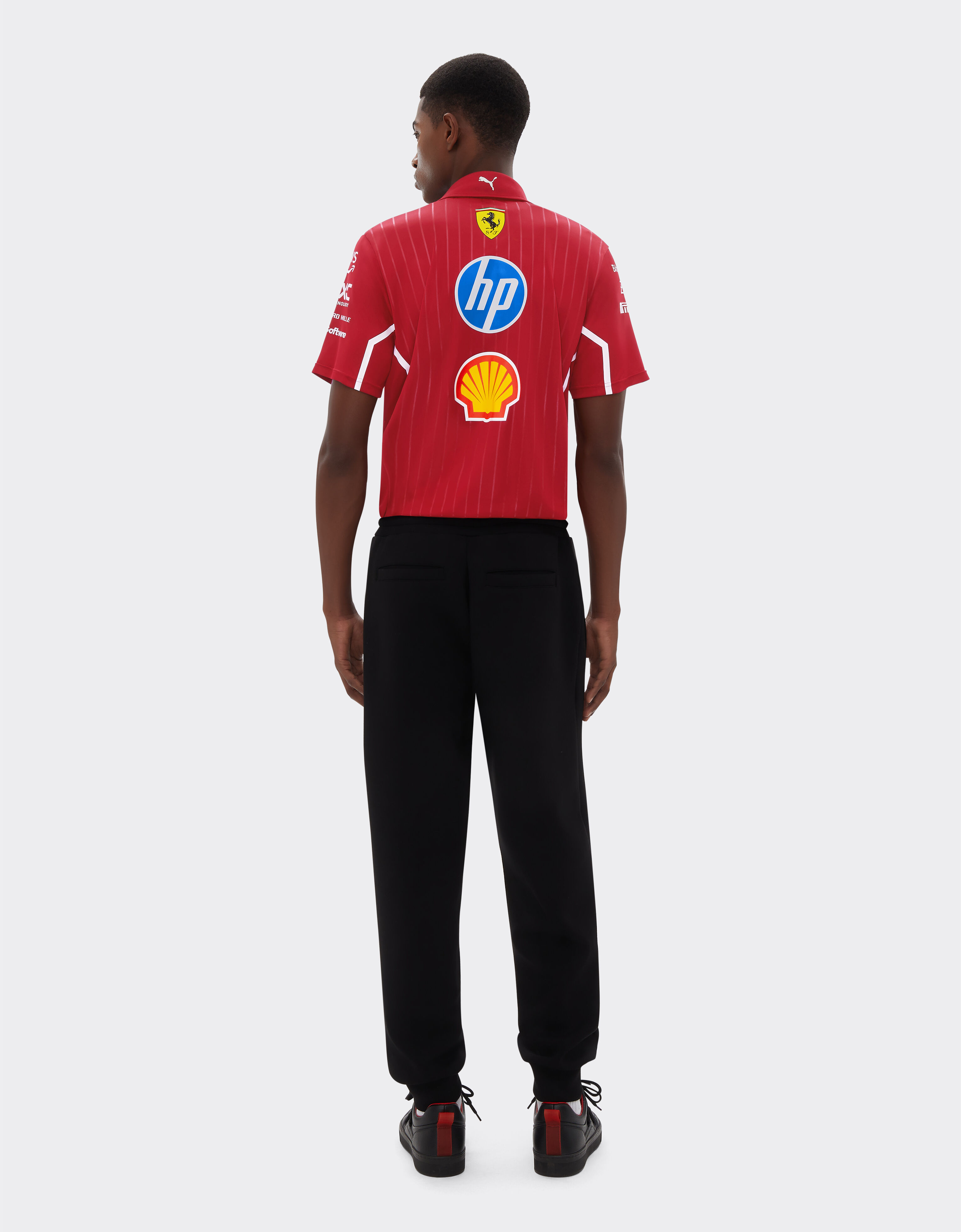 Ferrari Puma for Scuderia Ferrari HP 2025 Team Pro polo shirt Cherry LA021f