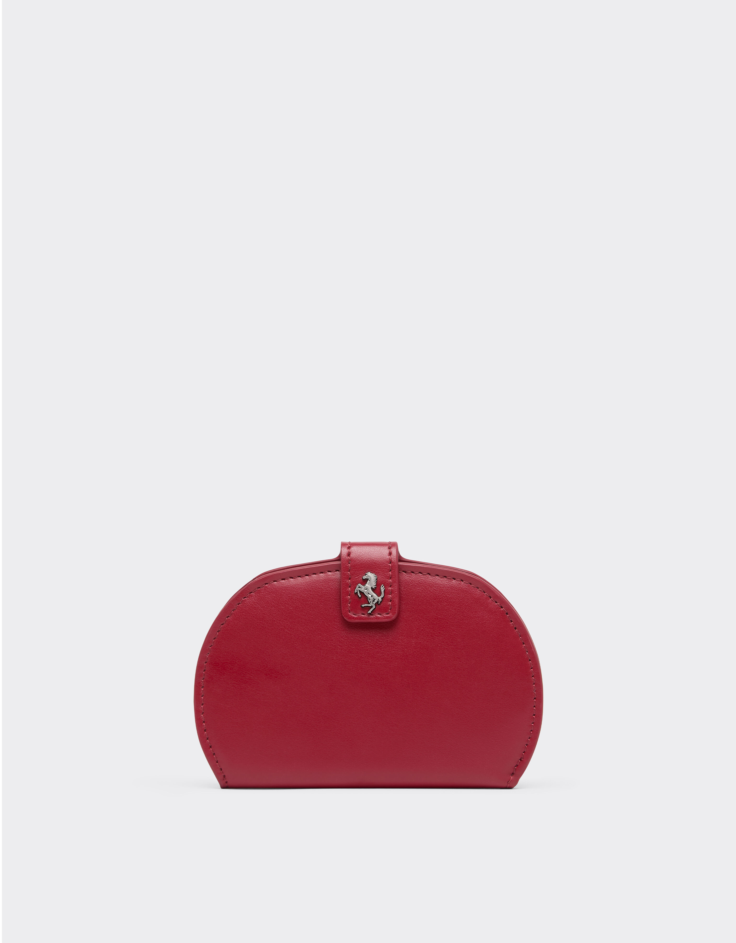 Ferrari Portefeuille à deux volets en cuir lisse Maison Red 50417f