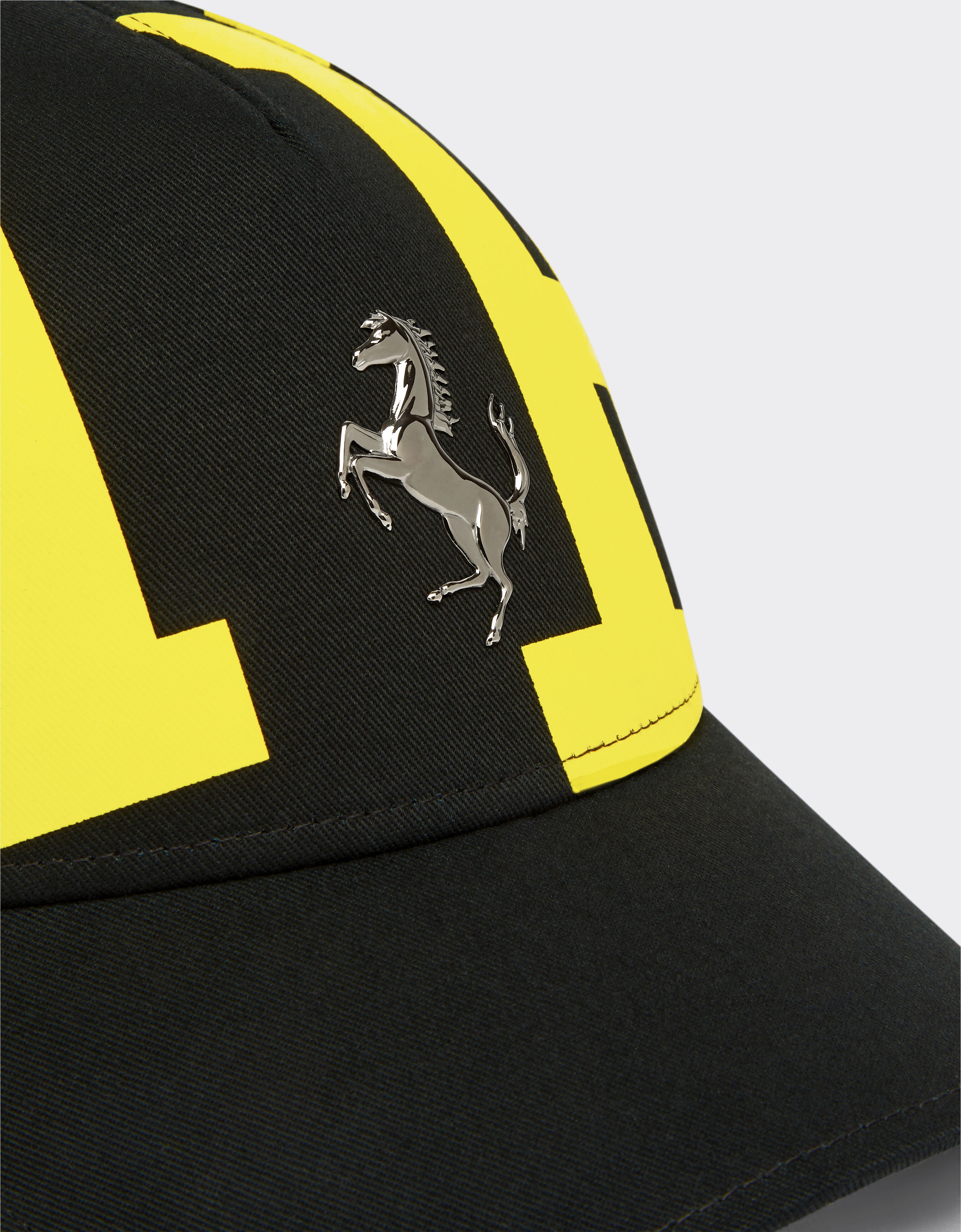 Ferrari 法拉利徽标棉质斜纹棒球帽 黑色 47084f