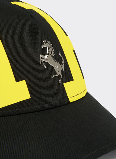 Ferrari Cotton twill cap with Ferrari logo Black 47084f
